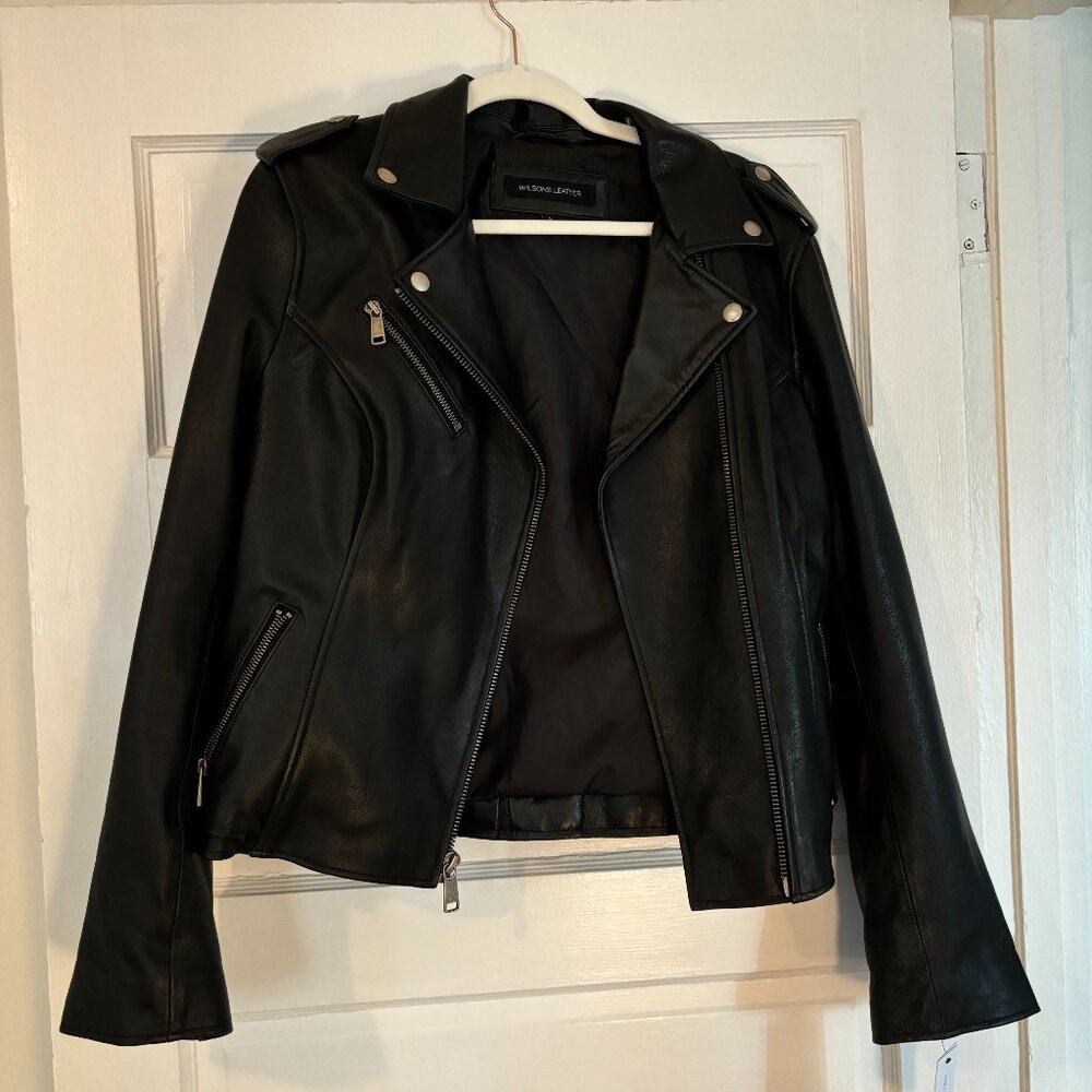 Wilsons Womens Black Leather Jacket